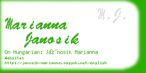 marianna janosik business card